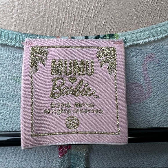 Show Me Your Mumu x Barbie Ibiza Mini Dress Stretch Cutout Babydoll Plunge Sz XS - Picture 10 of 11